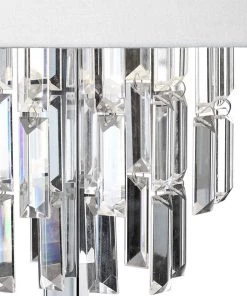 Uttermost Lamps Resana Crystal And Polished Nickel Table Lamp