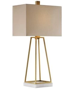 Uttermost Lamps Mackean Plated Metallic Gold Table Lamp