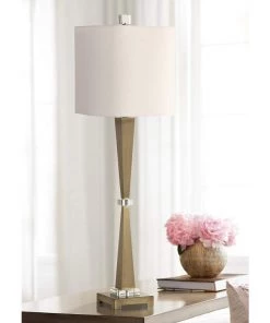 Uttermost Niccolai Plated Brushed Brass Buffet Table Lamp Lamps