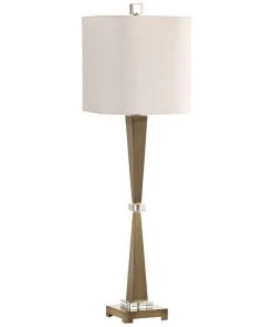 Uttermost Niccolai Plated Brushed Brass Buffet Table Lamp Lamps