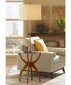 Lamp Plus Lamps Vanguard Floor Lamp With Glass Tray Table