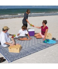 FAS Reversible Indoor/Outdoor Rug/Mat With Carry Strap - 9 X 12 Size