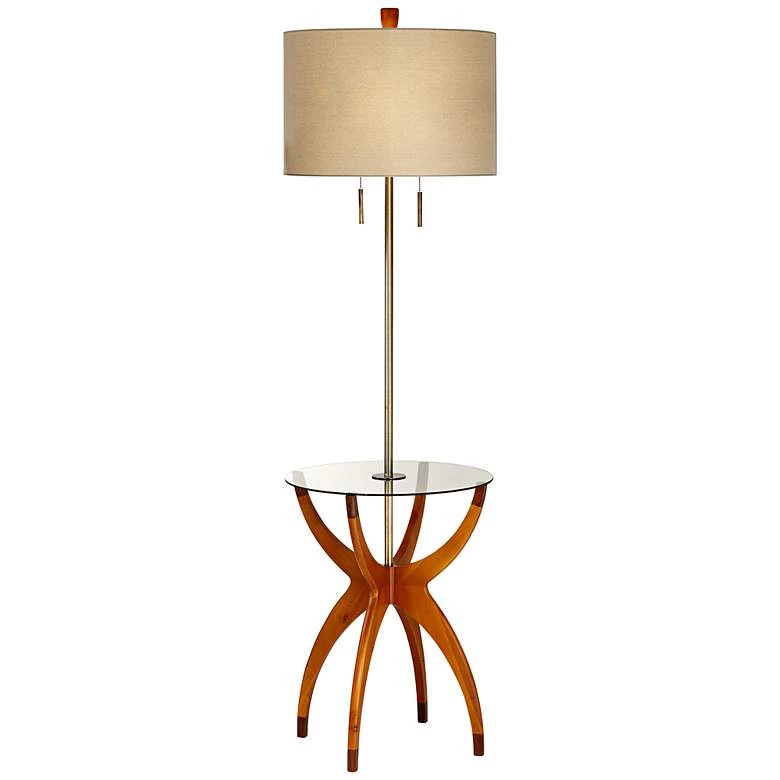 Lamp Plus Lamps Vanguard Floor Lamp With Glass Tray Table 2 Lamp Plus Lamps Vanguard Floor Lamp With Glass Tray Table