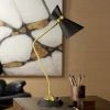 Modern Rugs And Decor Emery Vintage Bronze And Matte Black Desk Lamp