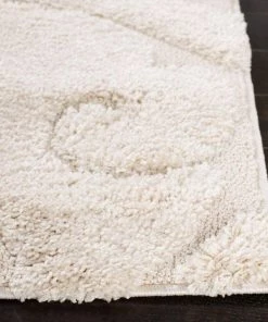 FAS All Area Rugs And Runners Premium Swirl Thick Plush Cream/Cream Area Shag Rug