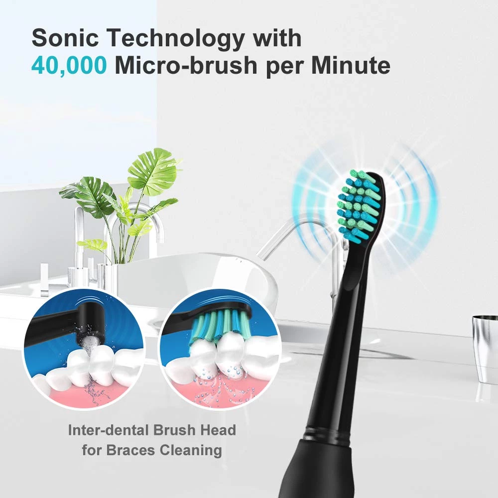 Fairywill Kitchen Electric Toothbrush Powerful Sonic Cleaning - Rechargeable With Timer, 5 Modes, 3 Brush Heads For Adults And Kids 7 Fairywill Kitchen Electric Toothbrush Powerful Sonic Cleaning - Rechargeable With Timer, 5 Modes, 3 Brush Heads For Adults And Kids
