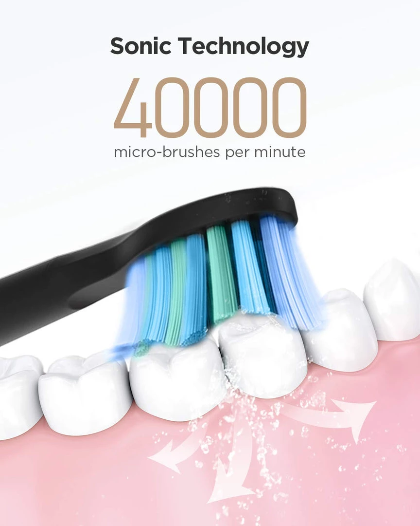 Fairywill Kitchen Electric Toothbrush Powerful Sonic Cleaning - Rechargeable With Timer, 5 Modes, 3 Brush Heads For Adults And Kids 3 Fairywill Kitchen Electric Toothbrush Powerful Sonic Cleaning - Rechargeable With Timer, 5 Modes, 3 Brush Heads For Adults And Kids