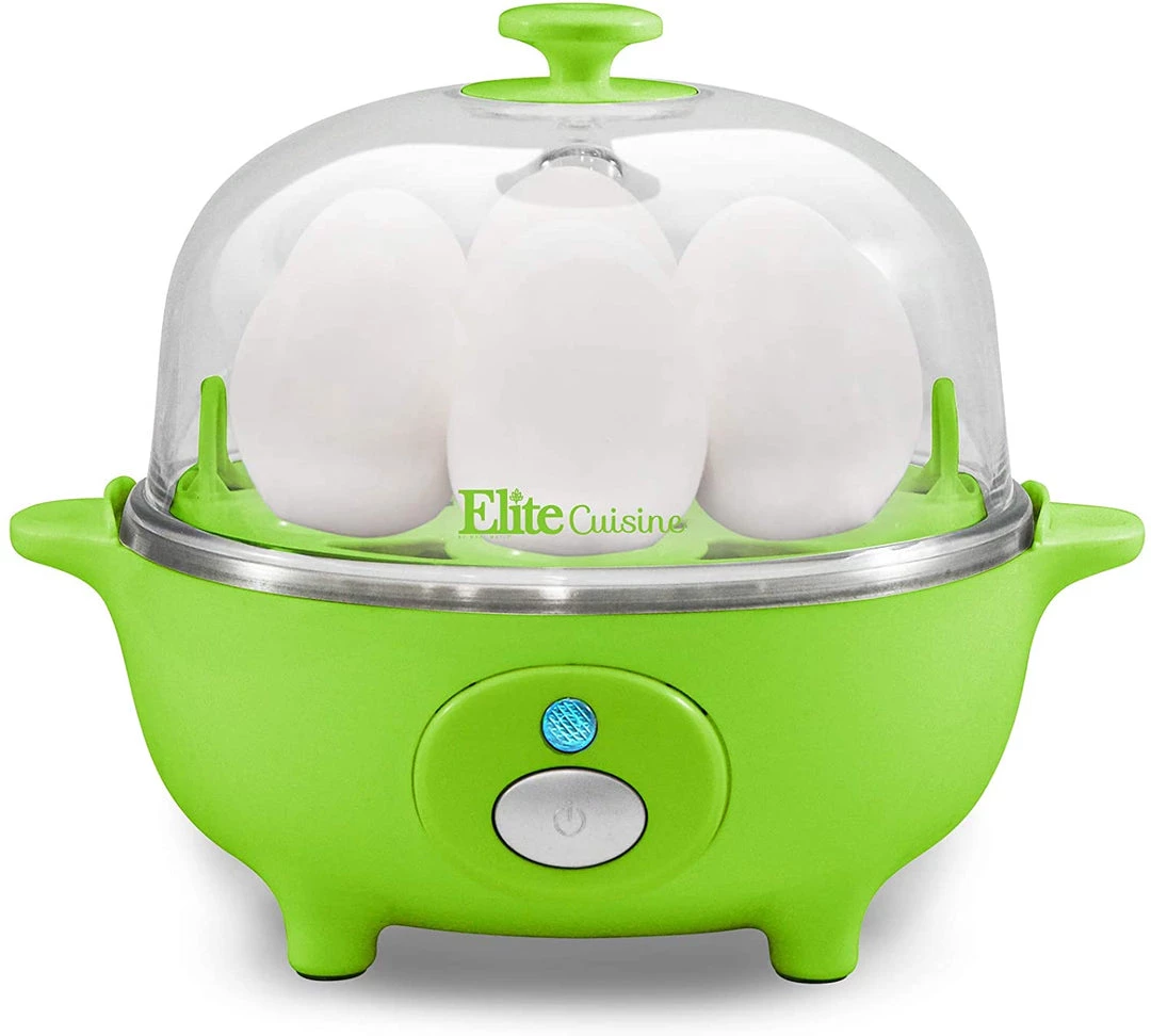 Elite Cuisine Kitchen Easy Electric Egg Poacher, Cooker W/ Auto-Shut Off, Buzzer, 7 Egg Capacity 7 Elite Cuisine Kitchen Easy Electric Egg Poacher, Cooker W/ Auto-Shut Off, Buzzer, 7 Egg Capacity