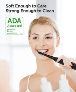 Fairywill Kitchen Electric Toothbrush Powerful Sonic Cleaning - Rechargeable With Timer, 5 Modes, 3 Brush Heads For Adults And Kids