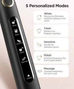 Fairywill Kitchen Electric Toothbrush Powerful Sonic Cleaning - Rechargeable With Timer, 5 Modes, 3 Brush Heads For Adults And Kids 14 Fairywill Kitchen Electric Toothbrush Powerful Sonic Cleaning - Rechargeable With Timer, 5 Modes, 3 Brush Heads For Adults And Kids