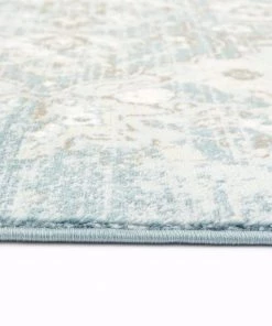 WRG Persian Distressed Blue Soft Area Rugs