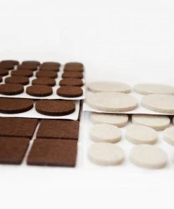 Modern Rugs And Decor Rug Pads/Grippers Furniture Felt Pads For Hardwood & Laminate Flooring Protection - 133 Pcs Various Sizes