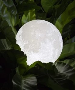 Modern Rugs And Decor Home Décor Decorative Moon Light Lamp With Time Setting And Stand 3D Print LED 16 Colors