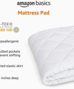 Modern Rugs And Decor Hypoallergenic Quilted Mattress Topper Pad Cover - 18 Inch Deep, King