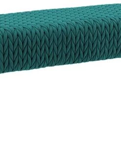 Duhome Quilt Velvet Bench Ottoman Comfortable Footrest Stool Table Bench Dining Bench Indoor Bench With Gold Metal Base For Entryway Dining Room Living Room Bedroom Atrovirens Bedding