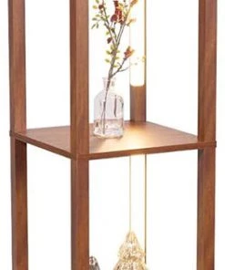 FENLO Store FENLO Fancy Display Shelves With LED Floor Lamp Lamps