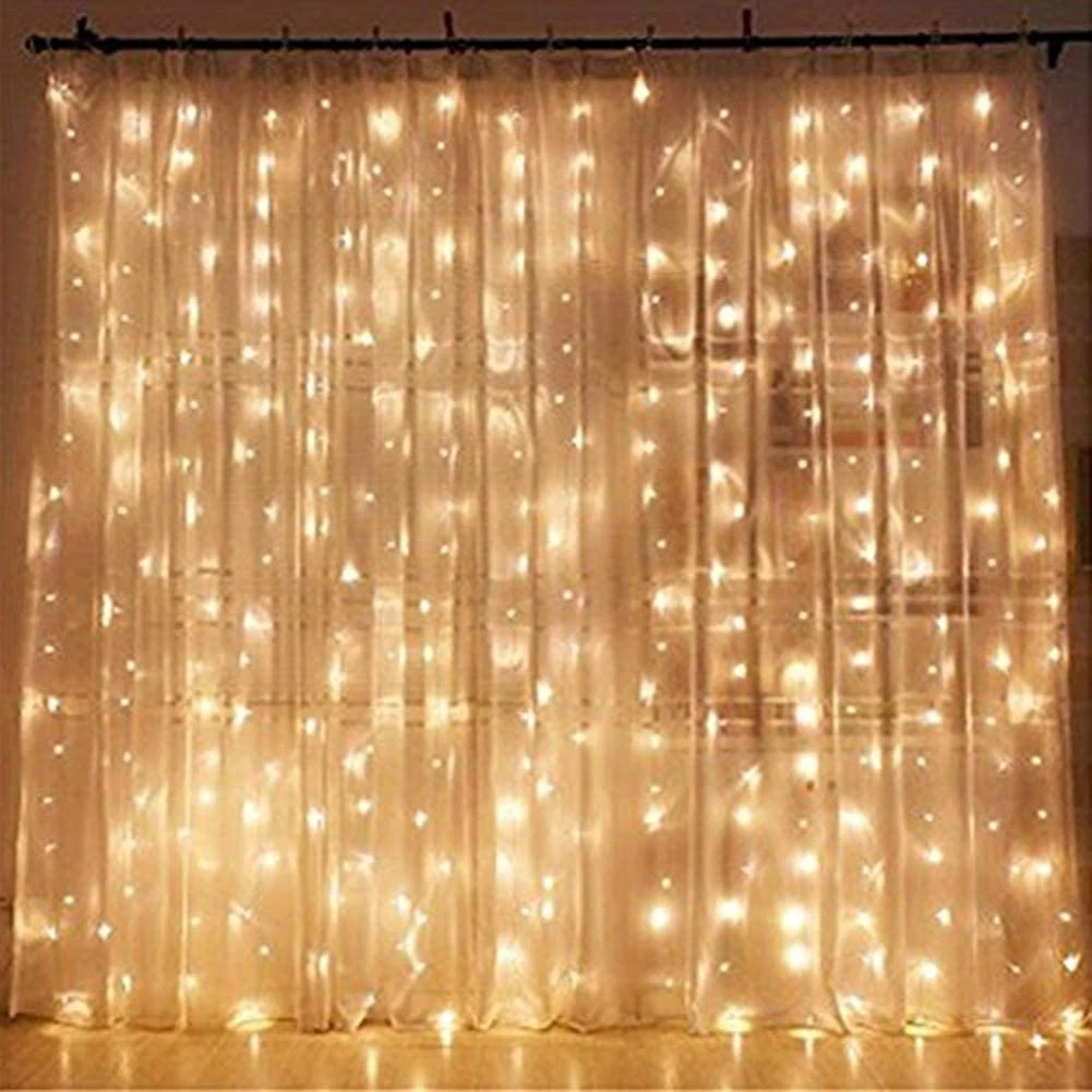 Twinkle Star 300 LED Window Curtain Lights, Christmas Rainbow RGB Color Changing 64 Functional Backdrop Light With Remote, Colorful Icicle 8 Twinkle Star 300 LED Window Curtain Lights, Christmas Rainbow RGB Color Changing 64 Functional Backdrop Light With Remote, Colorful Icicle