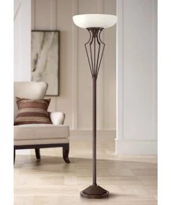 Lamp Plus Volero Oil-Rubbed Bronze Light Blaster Torchiere Floor Lamp Lamps