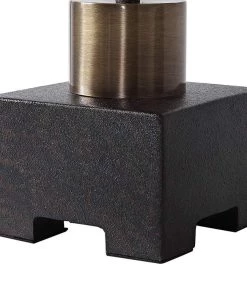 Uttermost Newton Black Metal Uplight Buffet Table Lamp