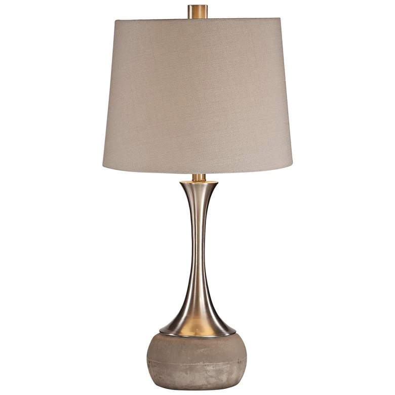 Uttermost Niah Brushed Nickel Metal Table Lamp 2 Uttermost Niah Brushed Nickel Metal Table Lamp