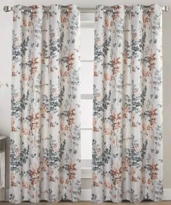 Modern Rugs And Decor Bathroom Linen Blackout Curtains 63 Inches Burlap Effect Linen Curtain Draperies For Grey Floral Printing Grommet 2 Panel 21 Modern Rugs And Decor Bathroom Linen Blackout Curtains 63 Inches Burlap Effect Linen Curtain Draperies For Grey Floral Printing Grommet 2 Panel