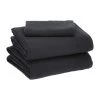 Modern Rugs And Decor Cotton Jersey Bed Sheet Set - Twin, Black