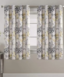 Modern Rugs And Decor Bathroom Linen Blackout Curtains 63 Inches Burlap Effect Linen Curtain Draperies For Grey Floral Printing Grommet 2 Panel 25 Modern Rugs And Decor Bathroom Linen Blackout Curtains 63 Inches Burlap Effect Linen Curtain Draperies For Grey Floral Printing Grommet 2 Panel