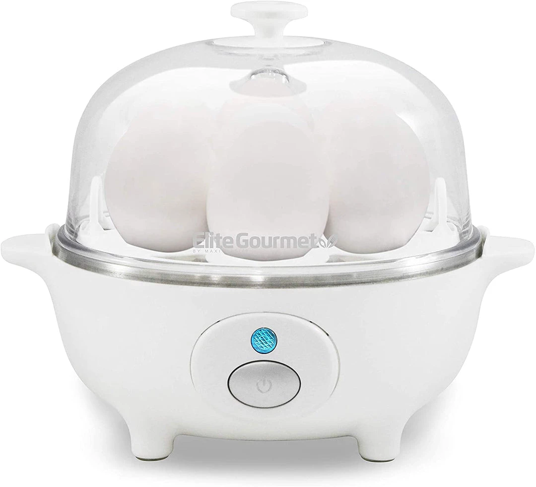 Elite Cuisine Kitchen Easy Electric Egg Poacher, Cooker W/ Auto-Shut Off, Buzzer, 7 Egg Capacity 10 Elite Cuisine Kitchen Easy Electric Egg Poacher, Cooker W/ Auto-Shut Off, Buzzer, 7 Egg Capacity