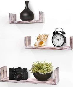 Modern Rugs And Decor Furniture Floating U Shelves - Set Of 3