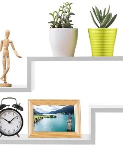 Modern Rugs And Decor Decorative S Wall Mounted Floating Shelves - Set Of 2 Furniture