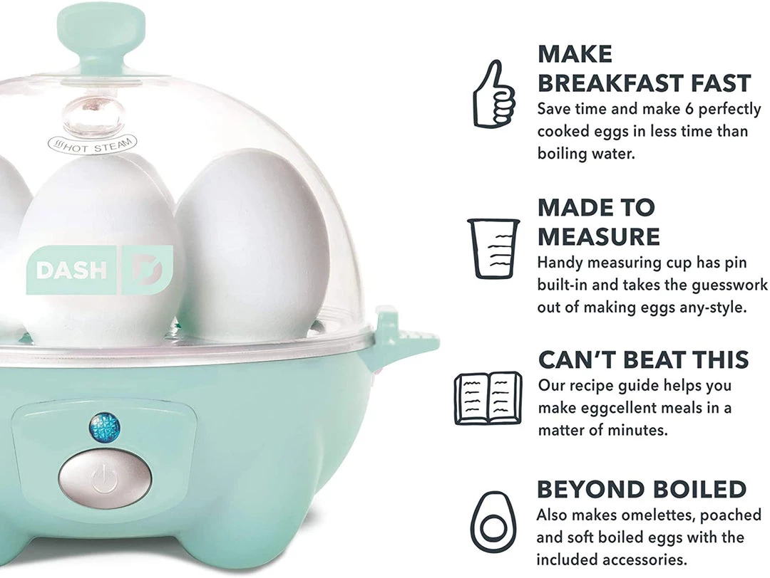 Da Electric Rapid 6 Eggs Cooker W/ Auto Shut Off 4 Da Electric Rapid 6 Eggs Cooker W/ Auto Shut Off