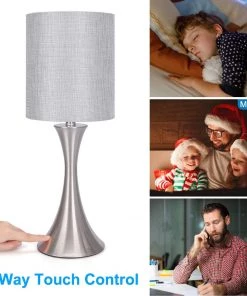 Modern Rugs And Decor Lamps 3 Way Touch Dimmable Bedside Desk Lamp