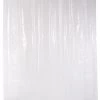 Modern Rugs And Decor Vinyl Bathroom Shower Curtain Liner With Metal Grommets And Plastic Hooks - 72" X 72", Clear