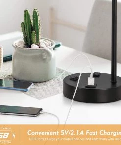 Modern Rugs And Decor USB Modern Table Lamp With Outlet, Industrial Farmhouse 10 Modern Rugs And Decor USB Modern Table Lamp With Outlet, Industrial Farmhouse