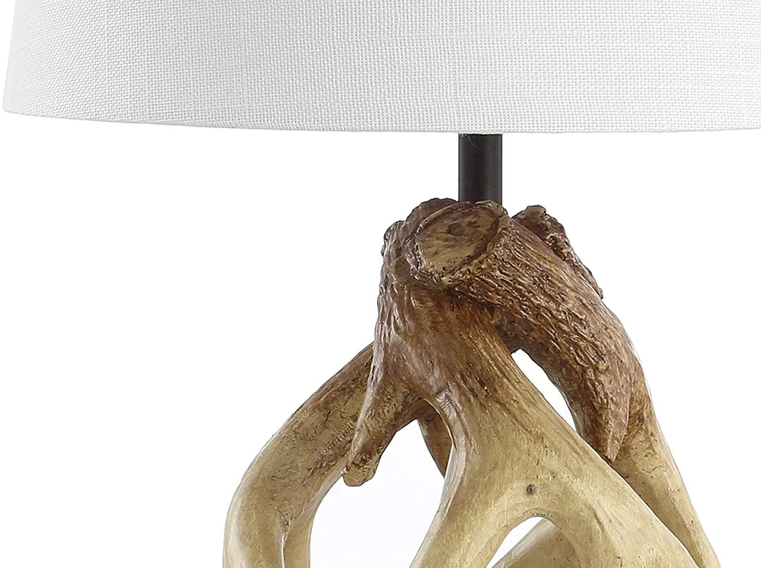 JONATHAN Lamps Vermont 19" Antler Resin LED Lamp Natural 4 JONATHAN Lamps Vermont 19" Antler Resin LED Lamp Natural