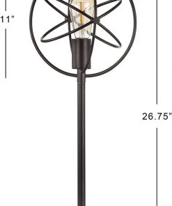 JONATHAN Atomic Caged Edison Bulb Metal/Marble Modern LED Table Lamp Modern/ Geometric Rugs