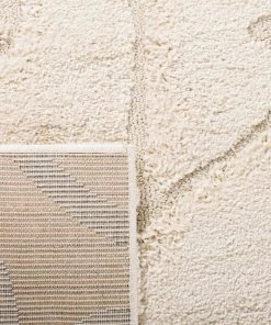 FAS All Area Rugs And Runners Premium Swirl Thick Plush Cream/Cream Area Shag Rug