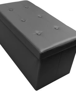 COL Contemporary Faux Leather Storage Bench Ottoman Home Décor 49 COL Contemporary Faux Leather Storage Bench Ottoman Home Décor