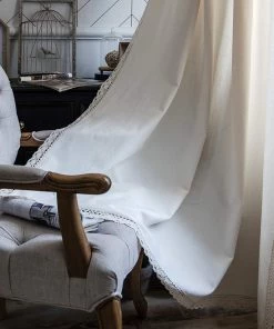 Modern Rugs And Decor Bathroom ColorBird Striped Semi-Blackout Window Curtains 2 Panels Farmhouse Style Cotton Linen