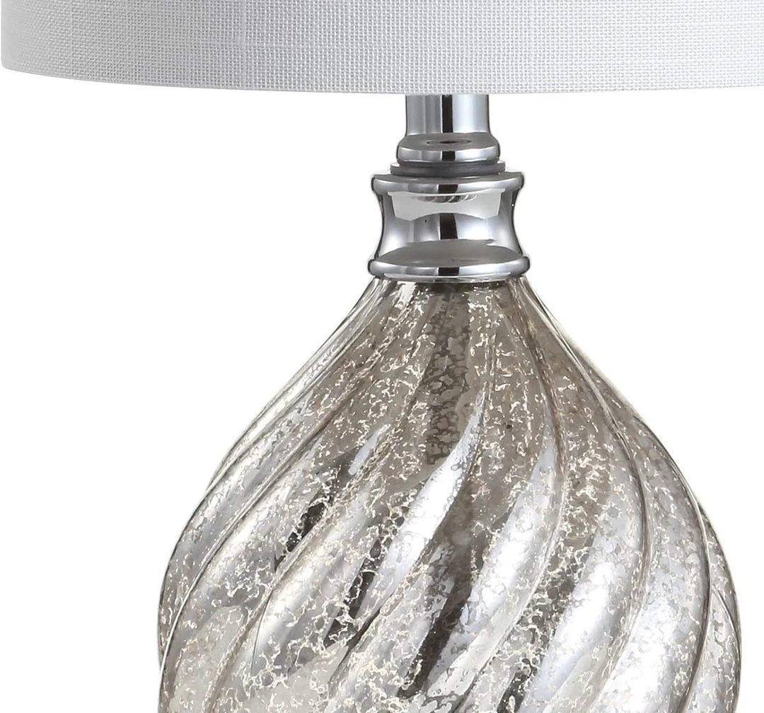 JONATHAN Lawrence 20.5" Glass/Metal LED Table Lamp Mercury Silver 5 JONATHAN Lawrence 20.5" Glass/Metal LED Table Lamp Mercury Silver