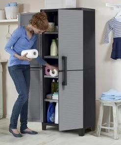 Modern Rugs And Decor Home Garage Storage Cabinet With Doors And Shelves Furniture