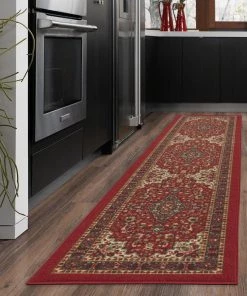 WRG Persian Oriental Design Red Non-Skid Area Rugs All Area Rugs And Runners 18 WRG Persian Oriental Design Red Non-Skid Area Rugs All Area Rugs And Runners