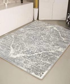 WRG All Area Rugs And Runners Persian Distressed Silver Gray Area Rugs