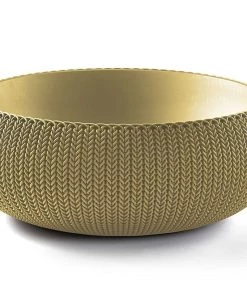 COL Knit Texture Planters Pots With Removable Liners Home Décor