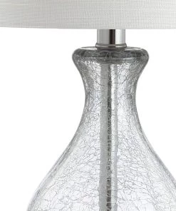 JONATHAN Lamps Playa Metal/Bubble Glass LED Lamp