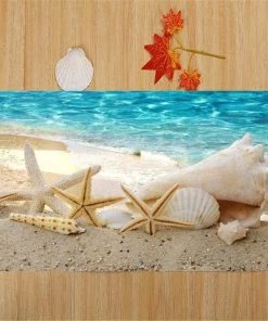 WW All Area Rugs And Runners 3D Starfish Printed Area Rug Runner Non-Skid