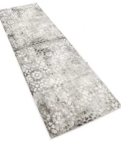 UL Vintage Gray/Grey Ivory Area Rug