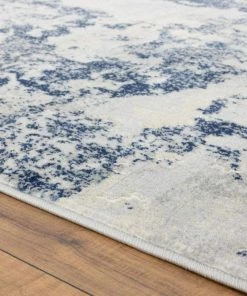 Luxe All Area Rugs And Runners New Castle Blue Soft Modern Area Rug