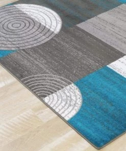 Modern Rugs And Decor Modern Trendz Abstract Premium Blue Grey White Soft Area Rug