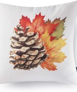 Modern Rugs And Decor Fall Throw Pillow Cover Autumn Harvest Animals And Maple Leaves - Set Of 4 Animal Print Rugs